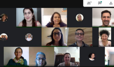 Imagem da captura de tela dos integrantes da reunião dos grupos de trabalho, no qual foi abordado o estudo realizada pela Fiocruz sobre o tratamento do câncer na pandemia