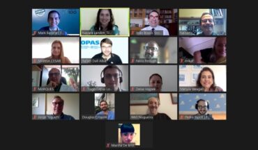 Imagem da reunião on-line do Movimento TJCC,co-proponentes da Carta Aberta e a Organização Organização Pan-Americana da Saúde.