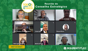 Imagem Da Captura De Tela Dos Participantes Da Reunião Do Conselho Estratégico Do TJCC Sobre O Estatuto Da Pessoa Com Câncer