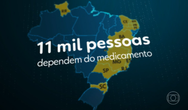 Imagem Do Mapa Do Brasil Com Destaque Aos Estados Que Estão Com Falta Do Medicamento. 11 Mil Pessoas Dependem Do Medicamento